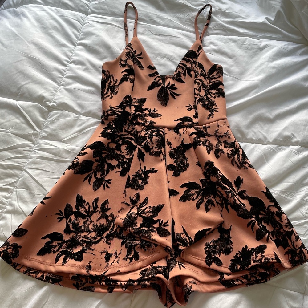 Privy Pink & Black Romper